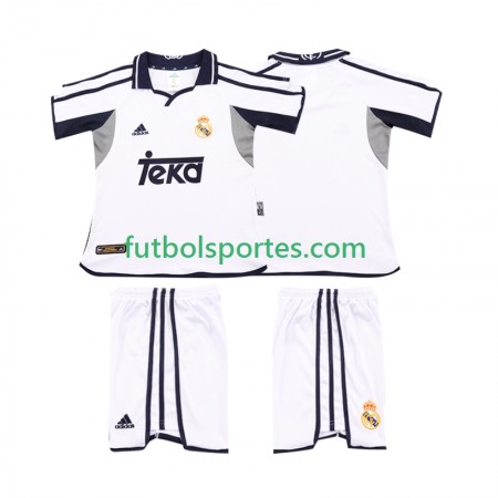 Camiseta Real Madrid 2001 Retro Niño Primera Equipación 2002